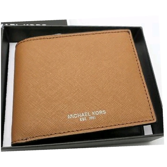 NEW authentic MK leather billfold wallet brown - Picture 4 of 4